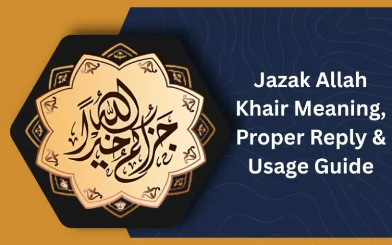 Jazakallah Khair